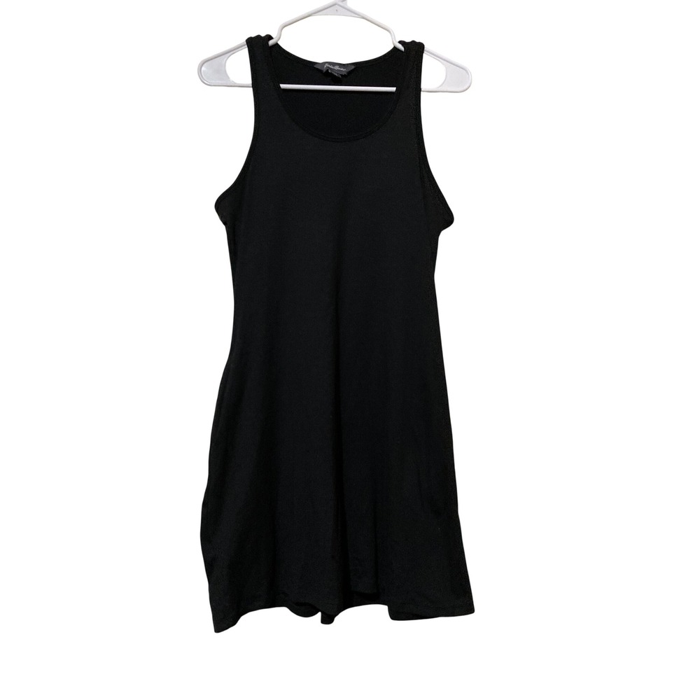Eddie Bauer Womens Black Sleeveless Athletic Dress Built-in Bra Pockets Small